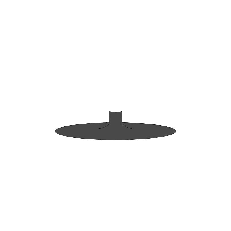 Piede Linea ABS - Ovetto nero - SoldiDesign