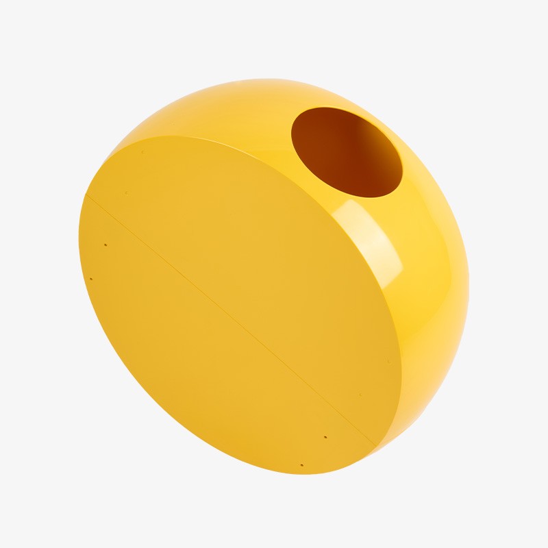 Buc giallo - Cesto portabiancheria funzionale - SoldiDesign