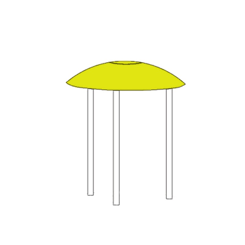 Cupolotto con aste linea Galà - Giallo - SoldiDesign