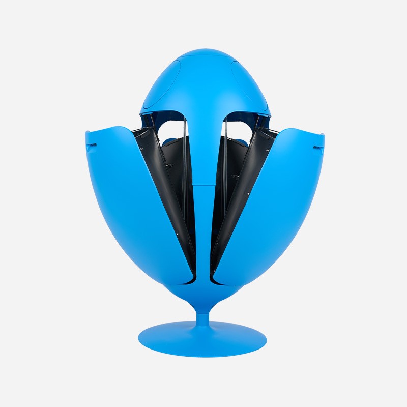 Ovetto galà blu opaco - Pattumiera per differenziata - SoldiDesign