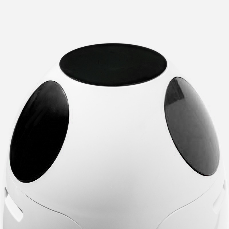 Ovetto Lacoque Noir – Poubelle design pour la séparation des déchets