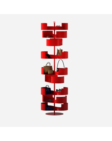 Infinity red - designer shoe rack