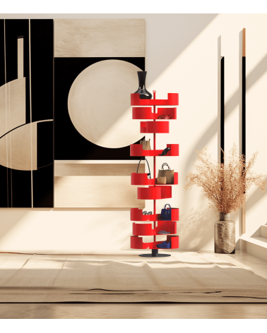 Infinity red - designer shoe rack