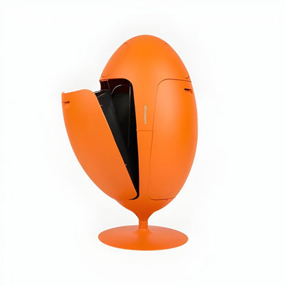 Ovetto Galà Arancione Opaco - Pattumiera di design per la raccolta differenziata