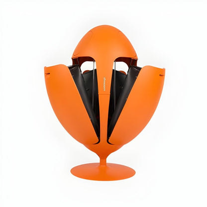 Ovetto Galà Arancione Opaco - Pattumiera di design per la raccolta differenziata