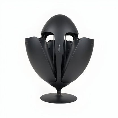 Ovetto Galà Negro Mate - Cubo de basura de diseño para reciclaje