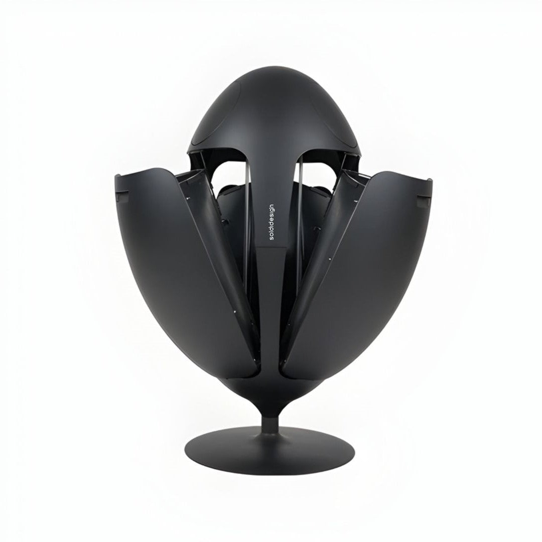 Ovetto Galà Nero Opaco - Pattumiera di design per la raccolta differenziata