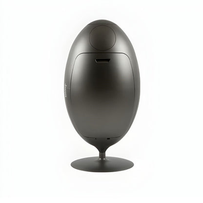 Ovetto Metal Nikel - Designer Trash Can for Waste Sorting