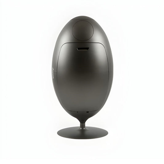 Ovetto Metal Nikel - Designer Trash Can for Waste Sorting