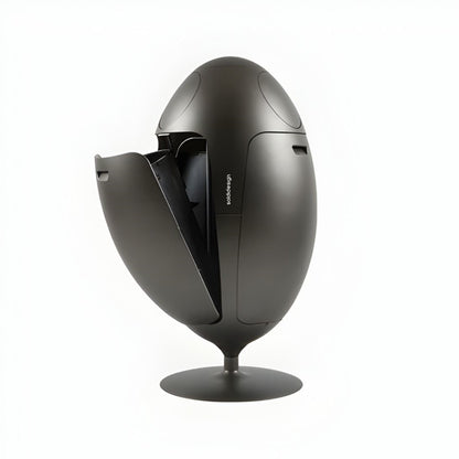 Ovetto Metal Nikel - Designer Trash Can for Waste Sorting