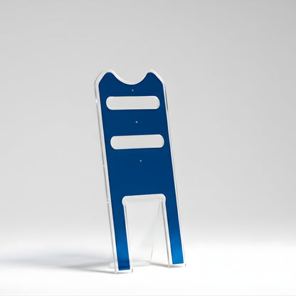 Silhouette Trasparente con Layer Blu - Servetto di design