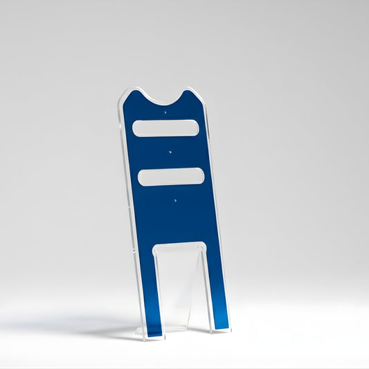 Silhouette Trasparente con Layer Blu - Servetto di design