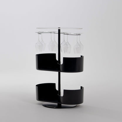 Infinity Bar Nero - Mobile bar di design