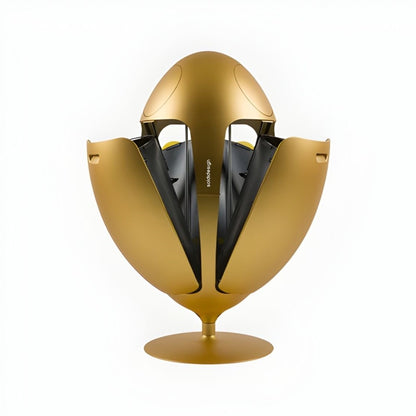 Ovetto Metal Oro - Cubo de diseño para la separación de residuos