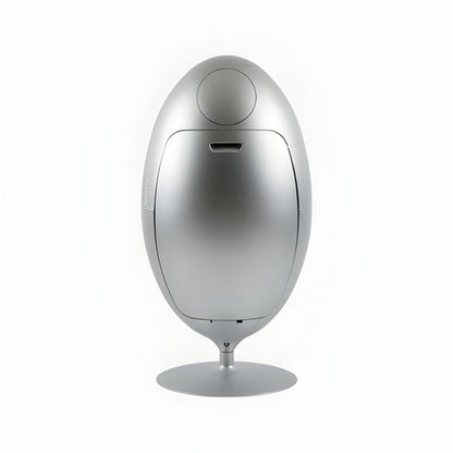 Ovetto Metal Aluminio Mate – Papelera de diseño para la separación de residuos