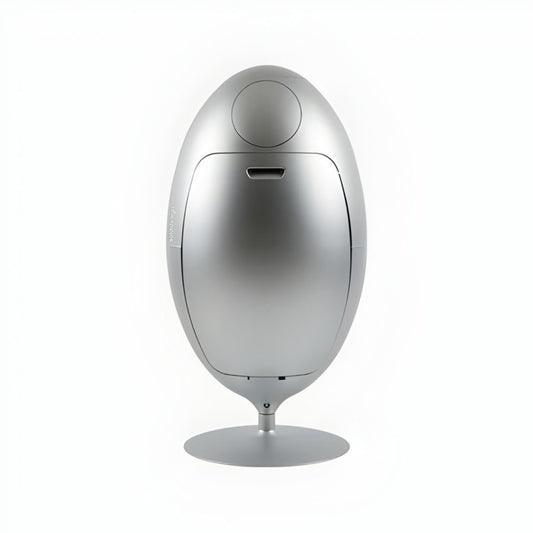 Ovetto Metal Aluminum Matte – Designer Bin for Waste Separation