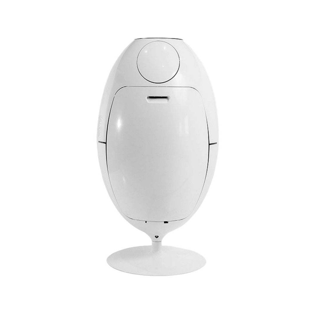 Ovetto Lacoque Bianco - Pattumiera di design per la raccolta differenziata