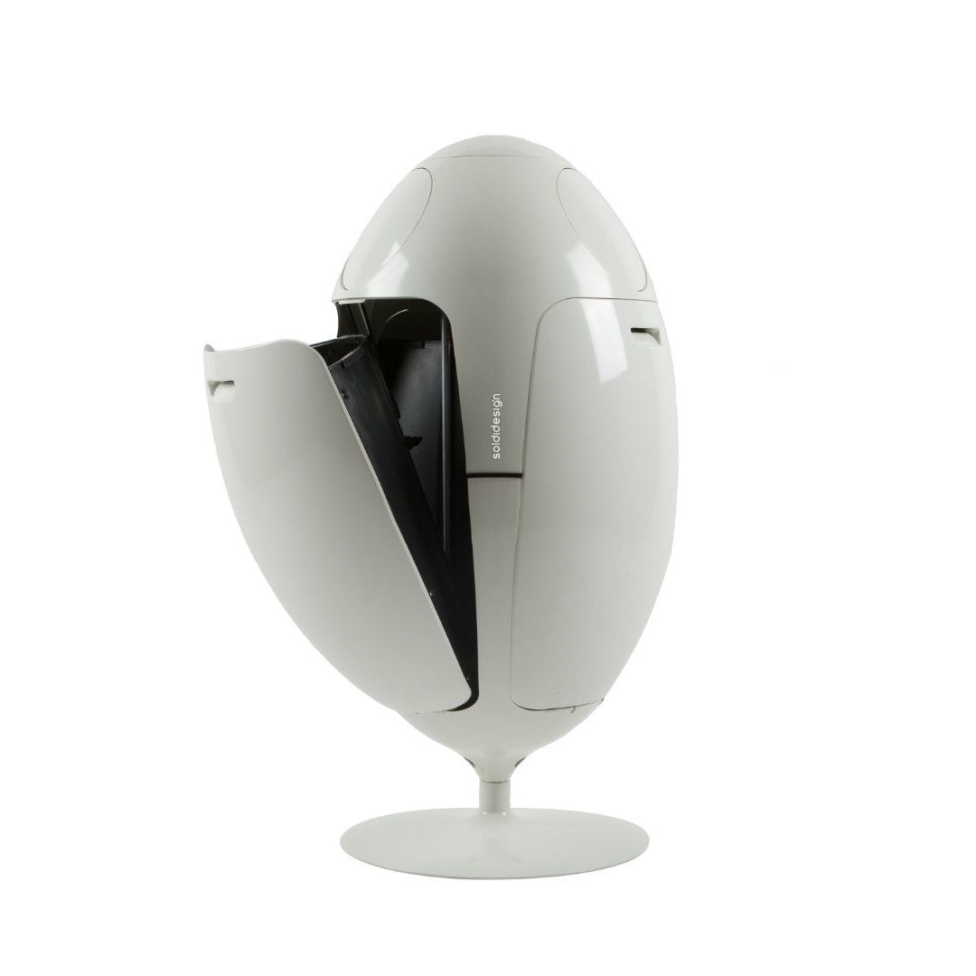 Ovetto ABS Bianco - Pattumiera di design per la raccolta differenziata