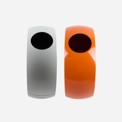 Set Buc Bianco/Arancio - Cesto portabiancheria di design