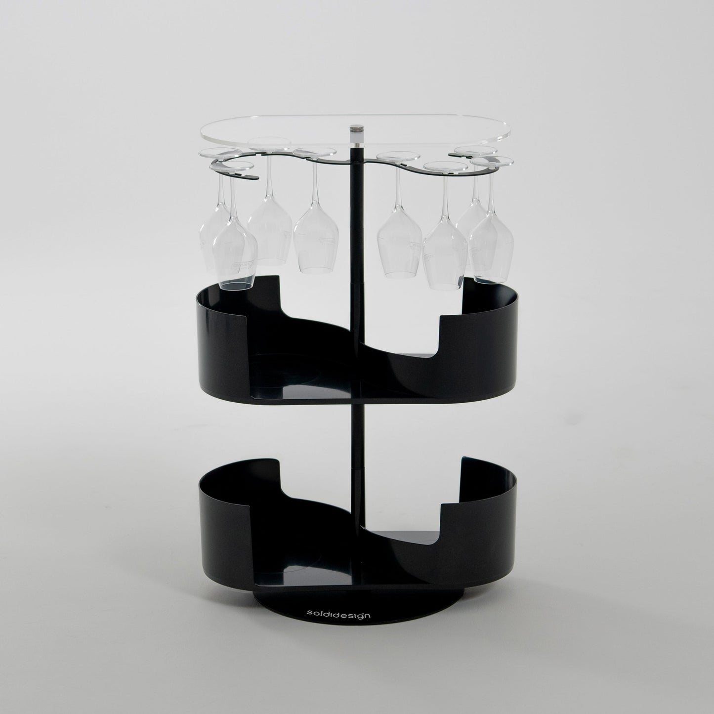 Infinity Bar Nero - Mobile bar di design