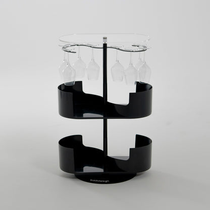 Infinity Bar Nero - Mobile bar di design