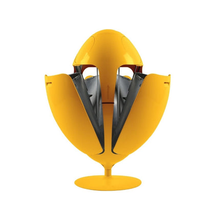 Yellow ABS Egg - Designer waste bin for recycling