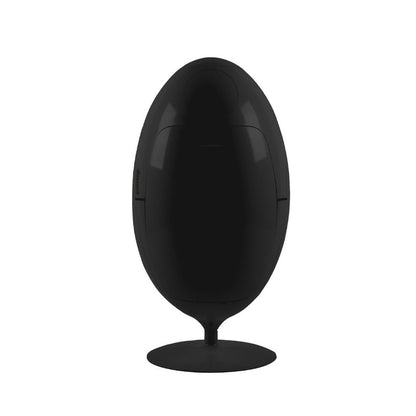 Black ABS Egg - Designer waste bin for recycling