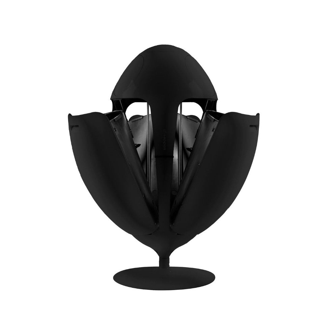 Black ABS Egg - Designer waste bin for recycling