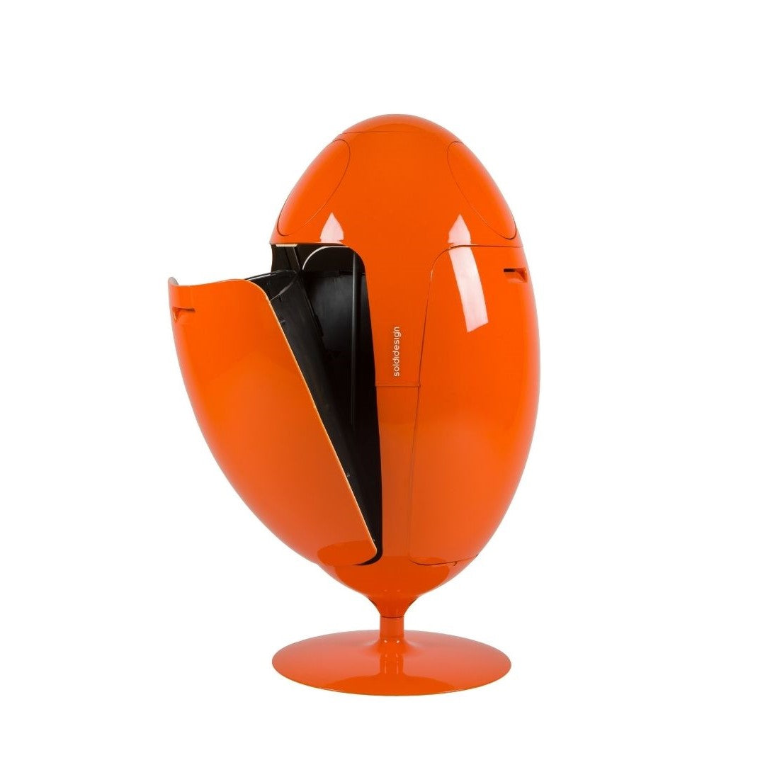 Ovetto Galà Arancio Lucido - Pattumiera di design per la raccolta differenziata