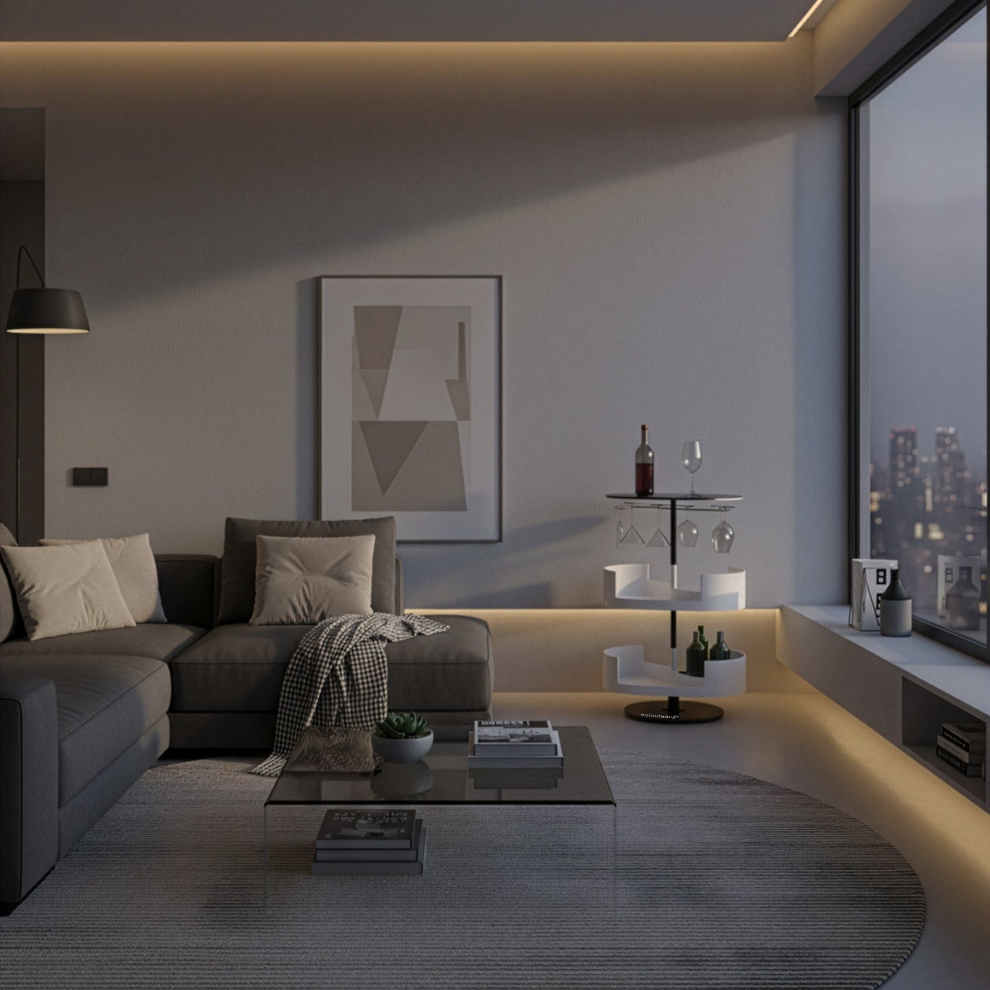 Infinity Bar Bianco - Mobile bar di design