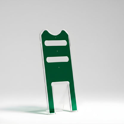 Silhouette Trasparente con Layer Verde - Servetto di design