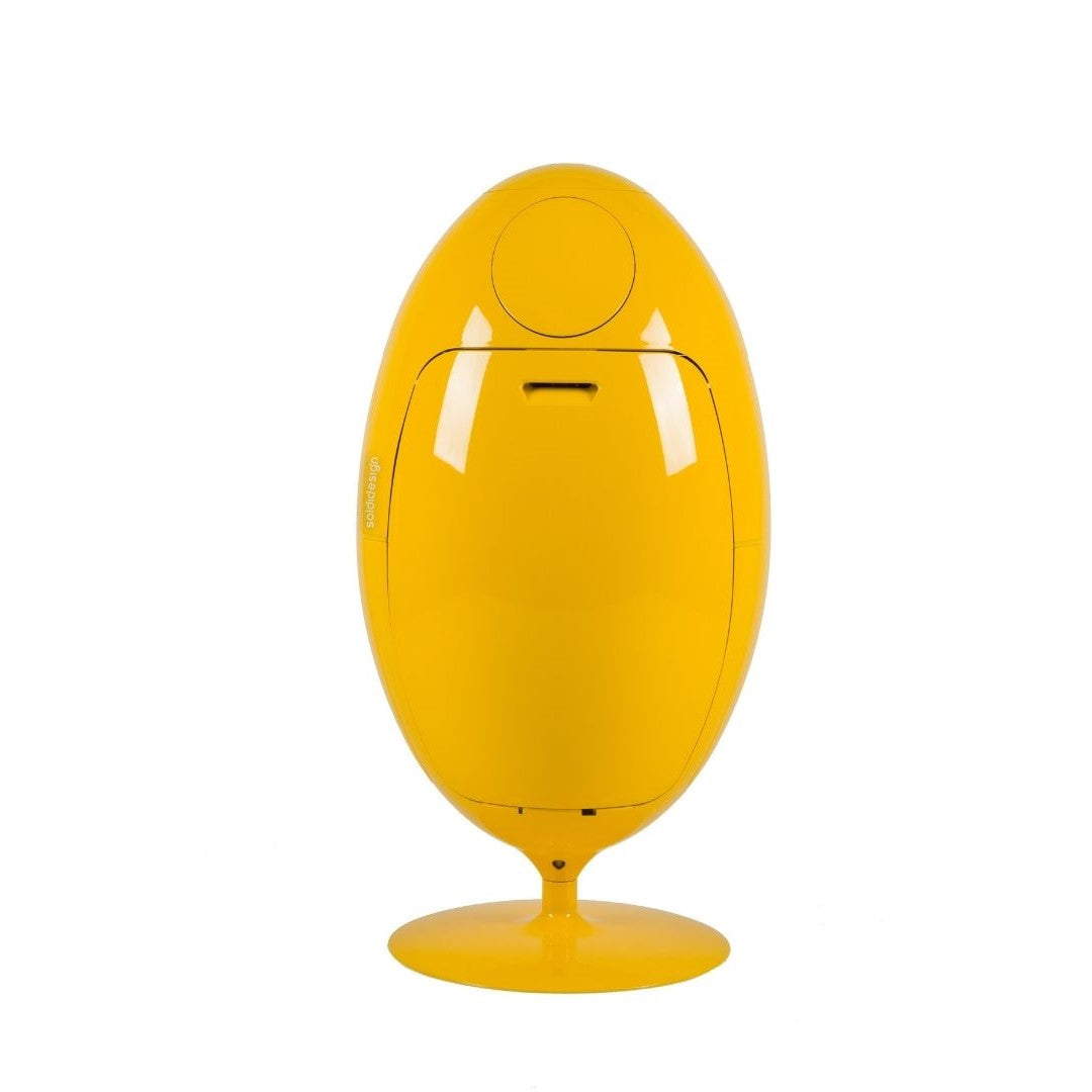 Ovetto Galà Giallo Lucido - Pattumiera di design per la raccolta differenziata