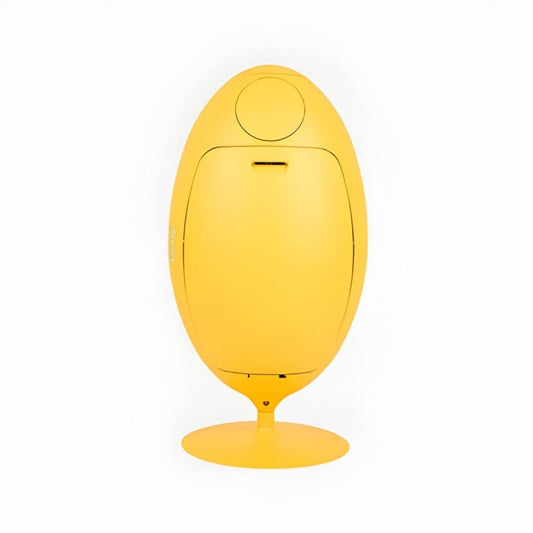 Ovetto Galà Matte Yellow - Design dustbin for separate waste collection
