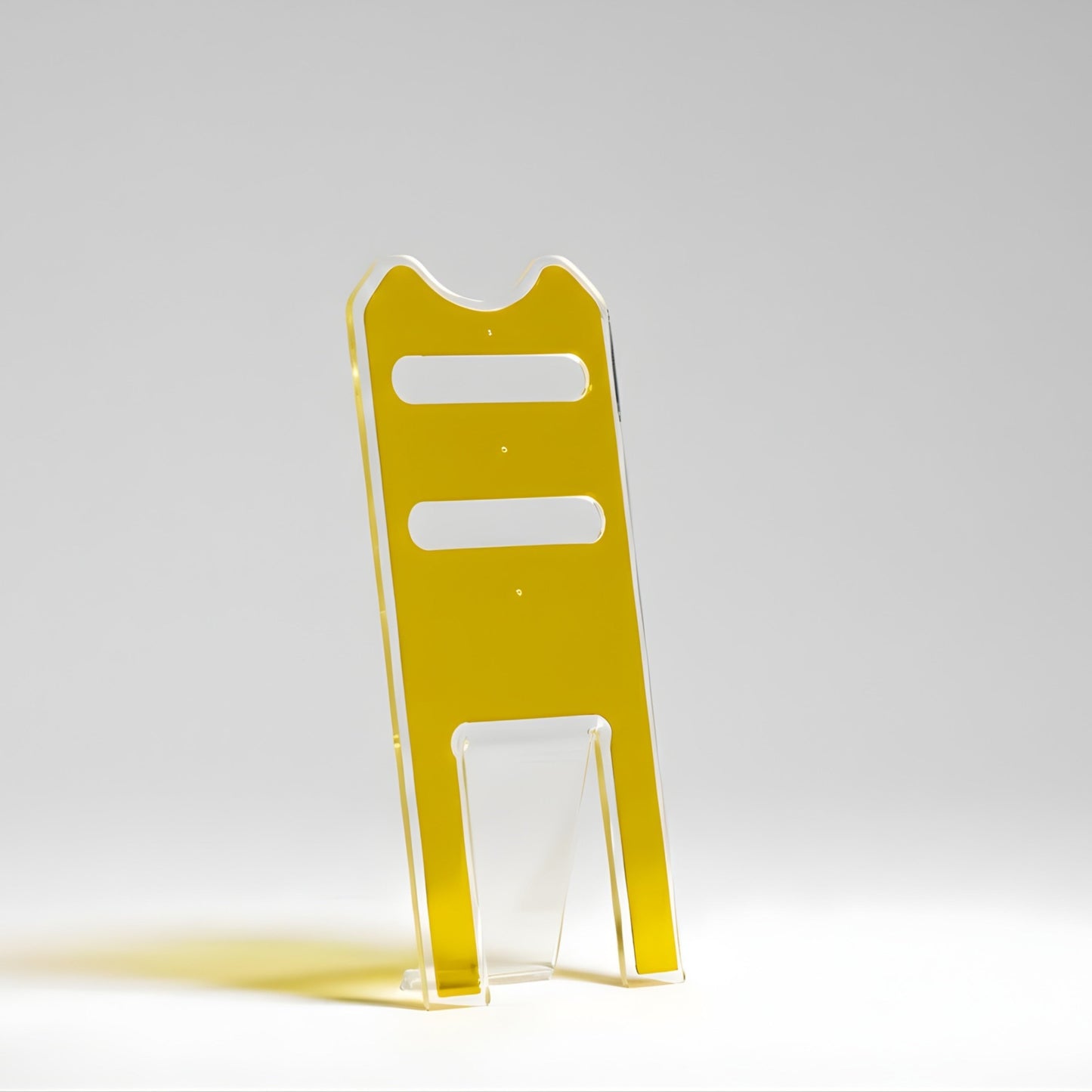 Silhouette Trasparente con Layer Giallo - Servetto di design