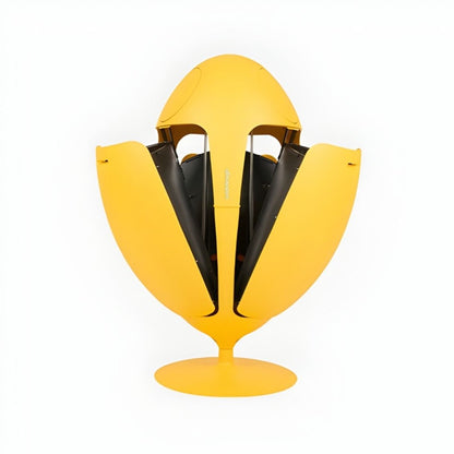 Ovetto Galà Mattes Gelb - Design-Mülltonne für die getrennte Abfallsammlung
