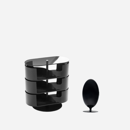 Conjunto Infinity Table + Lovino Nero: mesa de centro de diseño y organizador