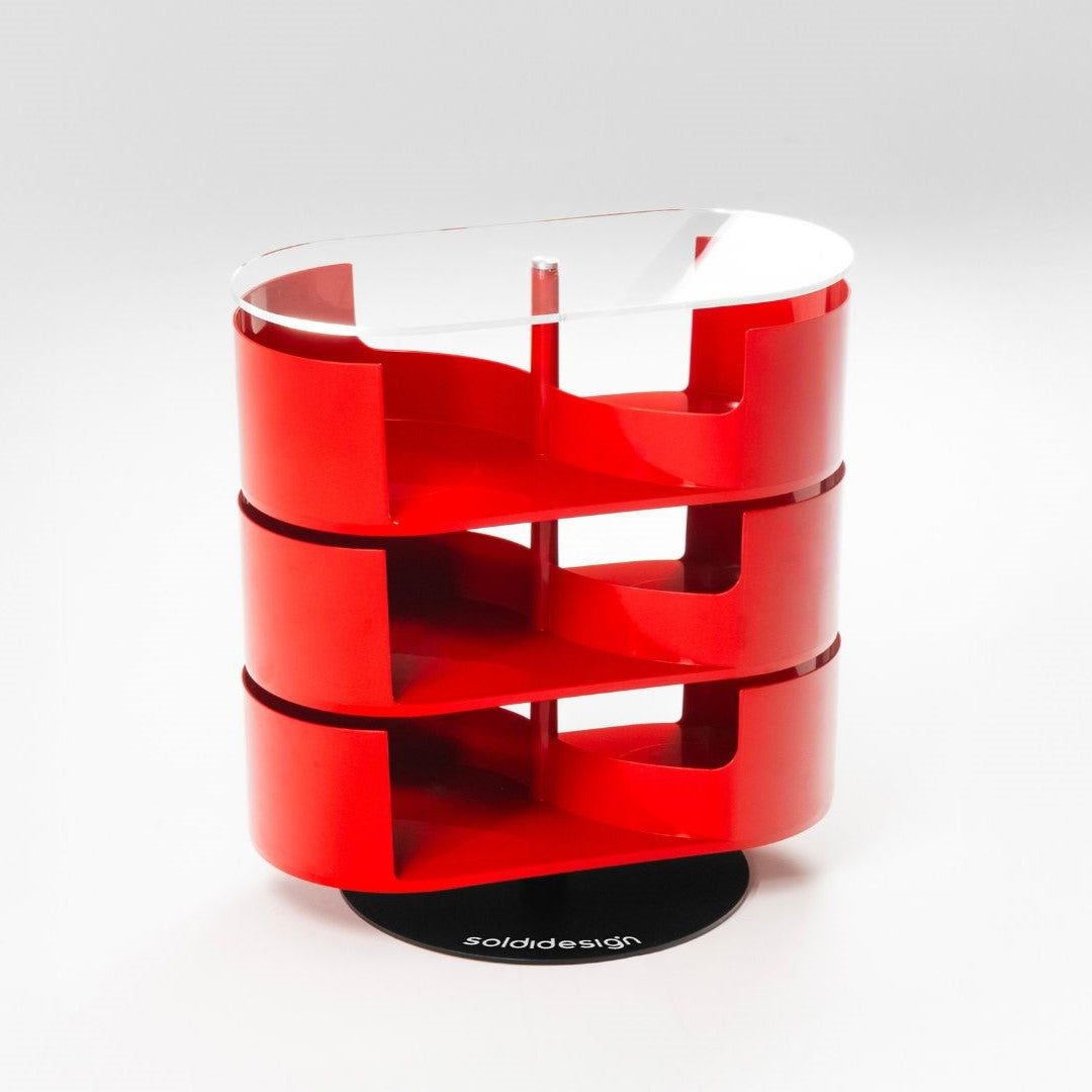 Infinity Table Rot - Design-Couchtisch