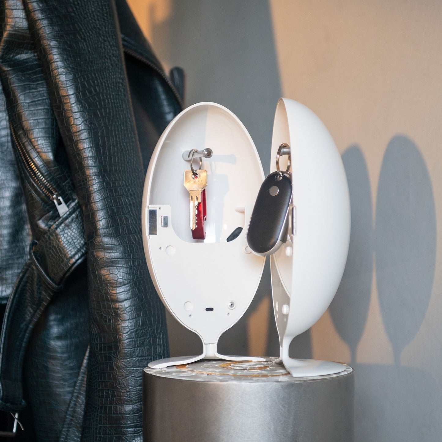Set Lovino Bianco/Rosso - Organizer da scrivania di design