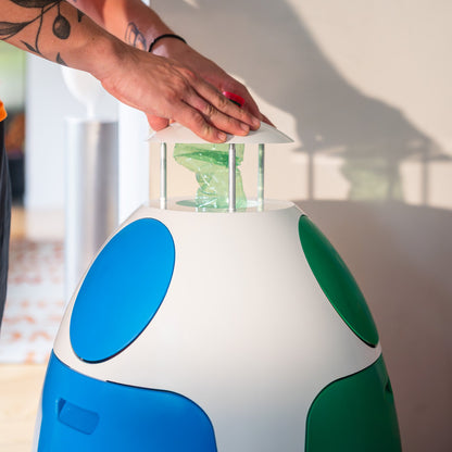 Ovetto ABS Amico  - Designer dustbin for waste separation