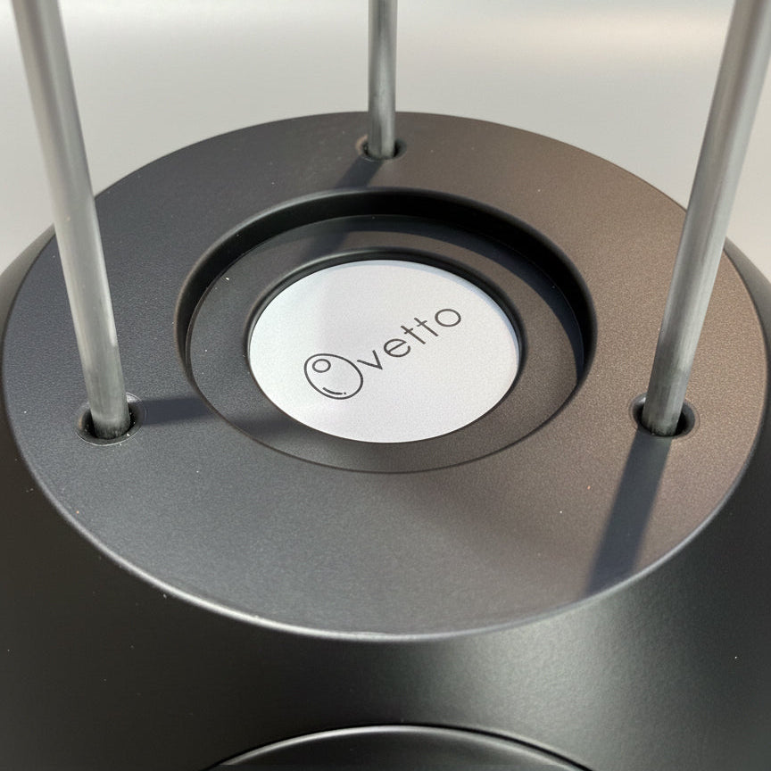 Black ABS Egg - Designer waste bin for recycling