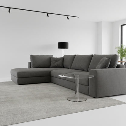 Kaleido Round Trasparente - Tavolino di design