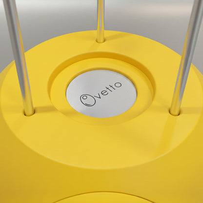 Yellow ABS Egg - Designer waste bin for recycling