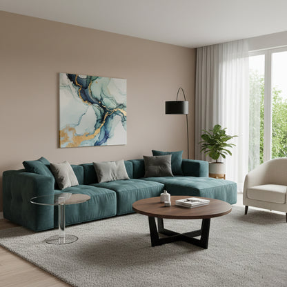 Kaleido Round Trasparente - Tavolino di design