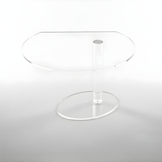Kaleido Round Trasparente - Tavolino di design