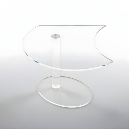 Kaleido Crescent Transparent – Design-Beistelltisch