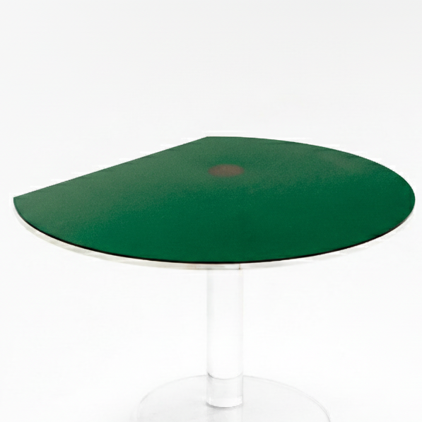 Capa verde para la mesa de centro redonda Kaleido