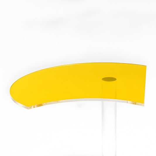 Capa amarilla para mesa de centro Crescent