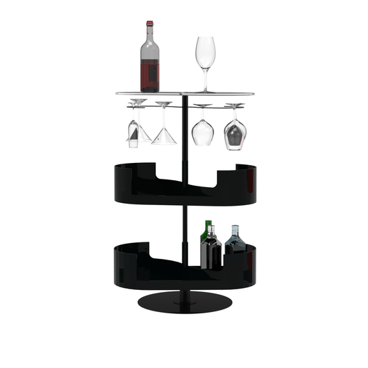 Infinity Bar Nero - Mobile bar di design