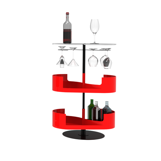 Infinity Bar Rosso - Mobile bar di design