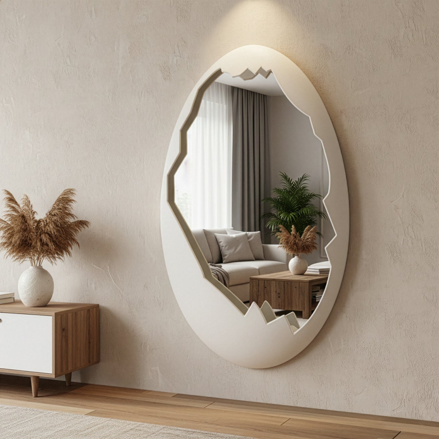 O-voilà Weiß – Design-Spiegel